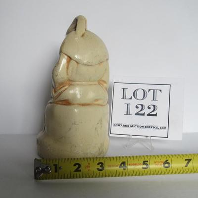 Vintage Monk Chalkware Painted Plaster Figurine