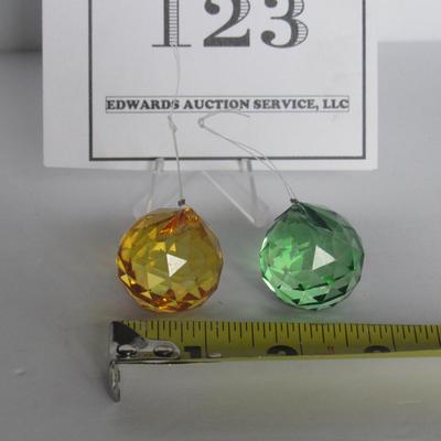 2 Glass Tiny Sun Catchers