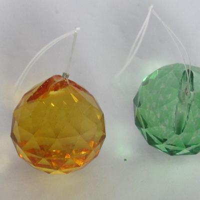 2 Glass Tiny Sun Catchers