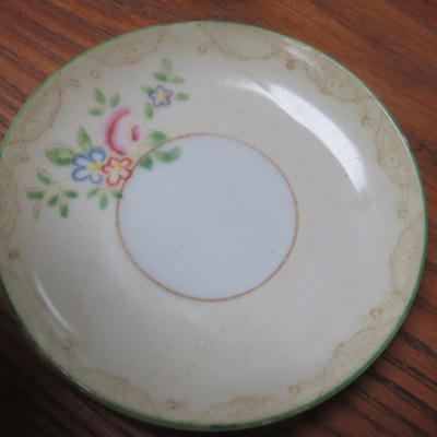 9 Children's Dishes - 1 marked Occupied Japan - All about 4 inches across