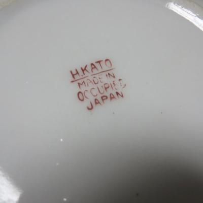 9 Children's Dishes - 1 marked Occupied Japan - All about 4 inches across