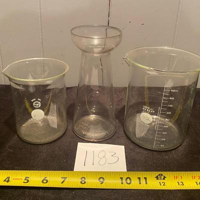 Pyrex Lab Beaker Flasks