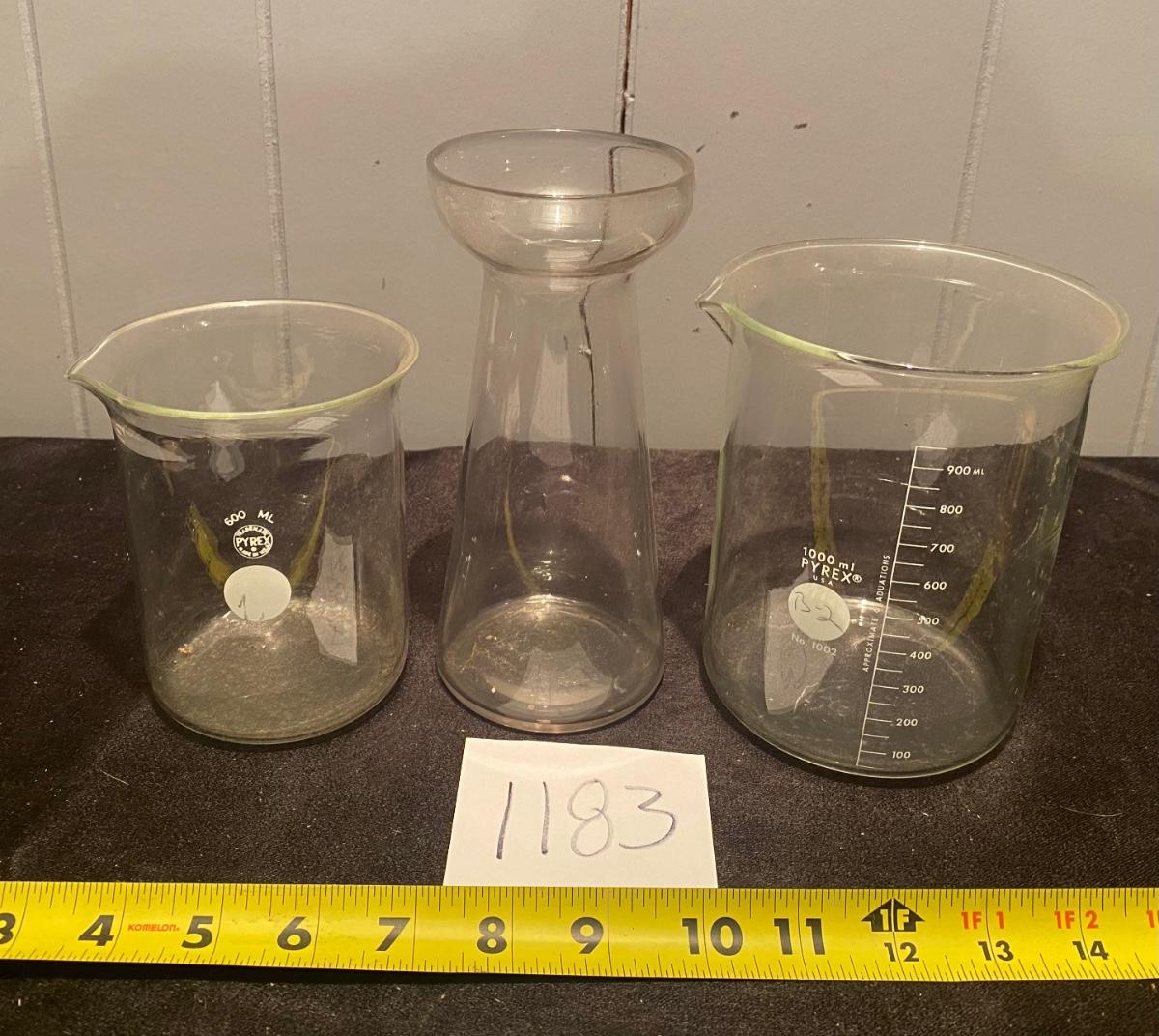 Pyrex Lab Beaker Flasks
