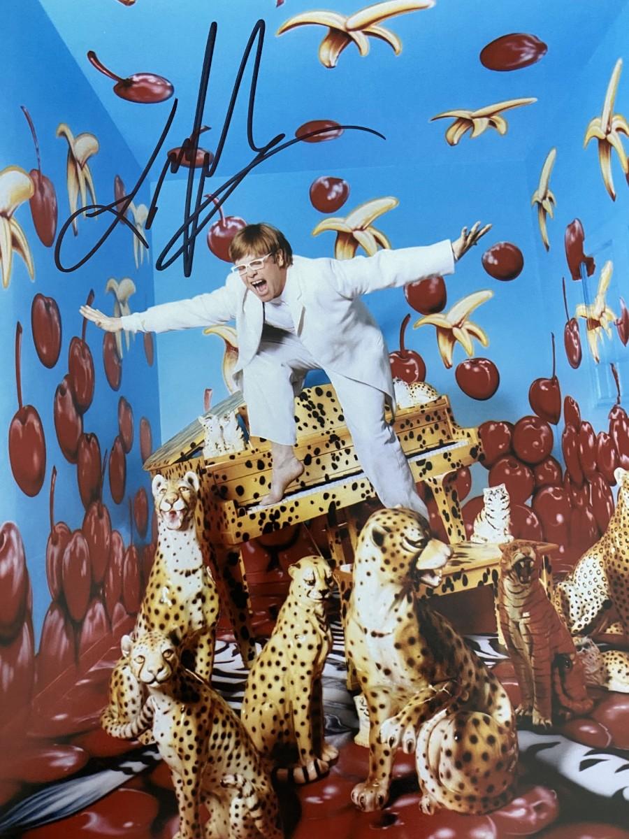 ELTON JOHN signed autographed photo weird days Hologram main image 1