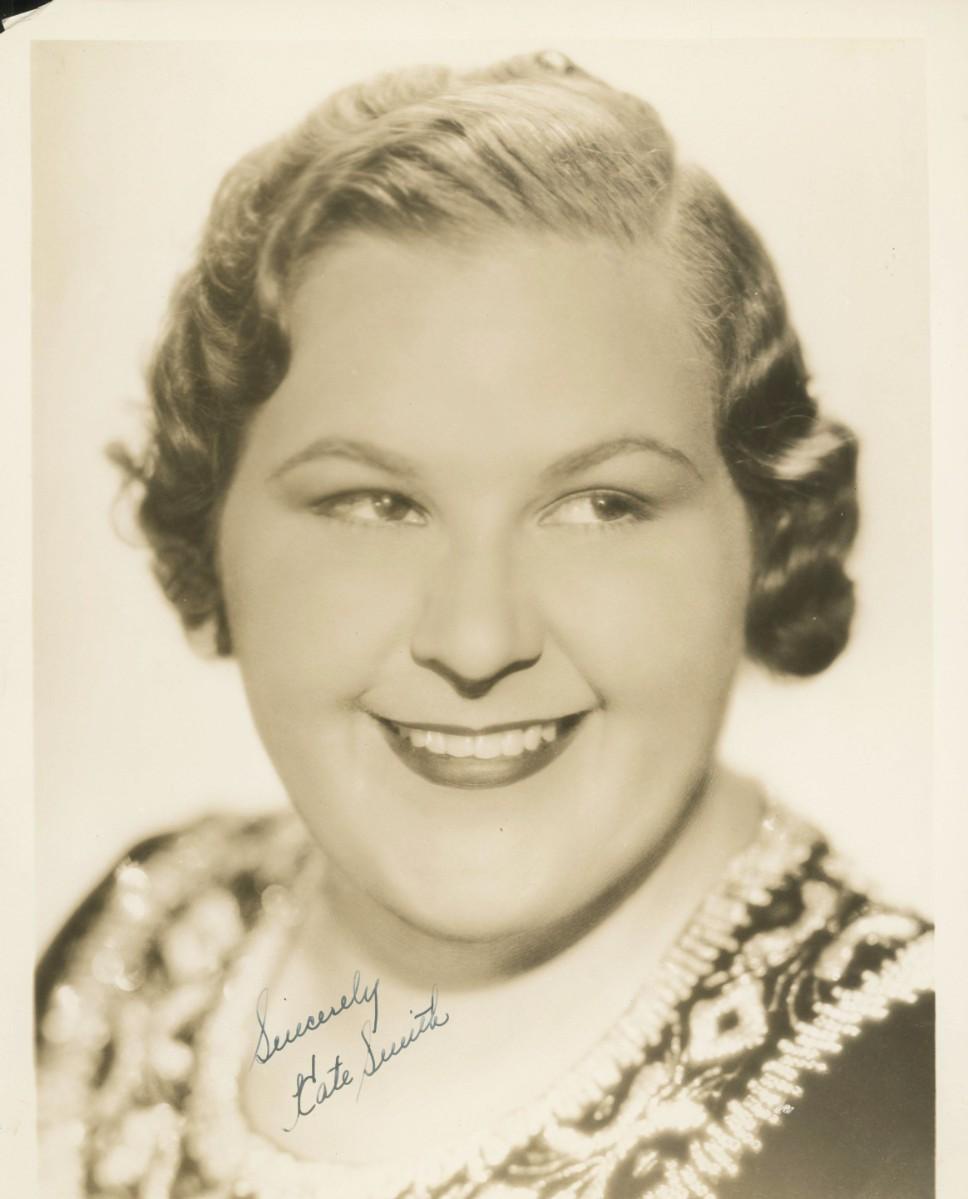Kate Smith signed photo. GFA Authenticated