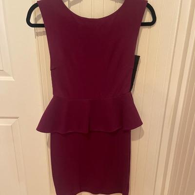 ALICE + OLIVIA: WINE PENCIL DRESS (WOMEN'S) SIZE 2