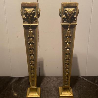 Vintage Brass Candle Holders