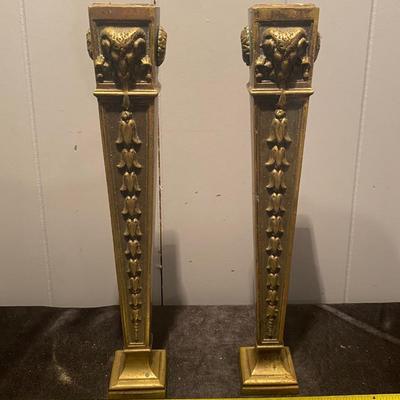 Vintage Brass Candle Holders