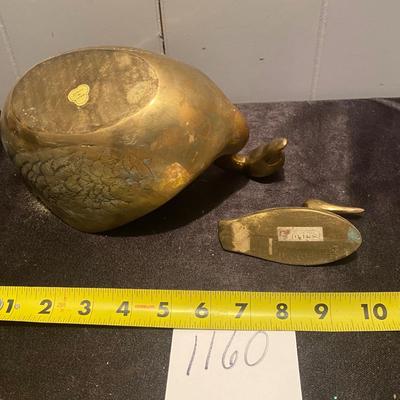 Vintage Brass Ducks