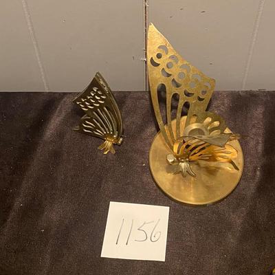 Vintage Butterfly Candle Holder