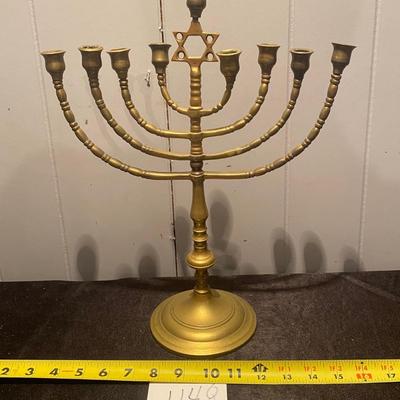 Vintage Brass Menorah