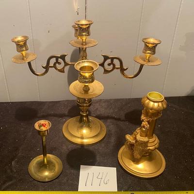 Vintage Candle Holders and Candelabra
