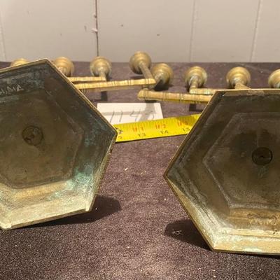 Vintage Brass Menorahs