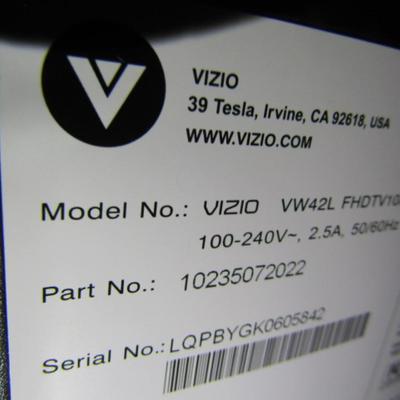 Vizio 42 Inch Television Model VW42L FHDTV10A with Remote