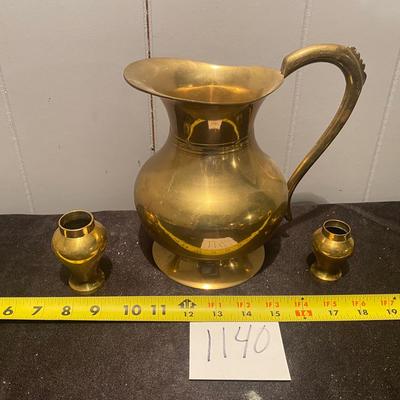 Vintage Brass Pitcher