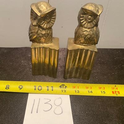 Vintage Owl Bookends