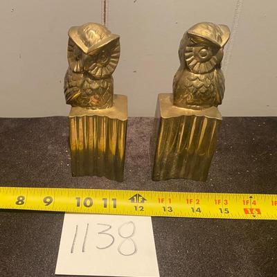 Vintage Owl Bookends