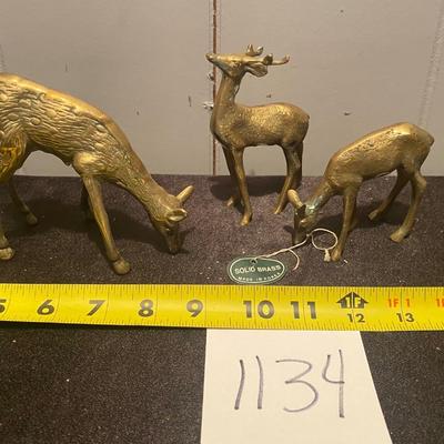 Vintage Brass Deer