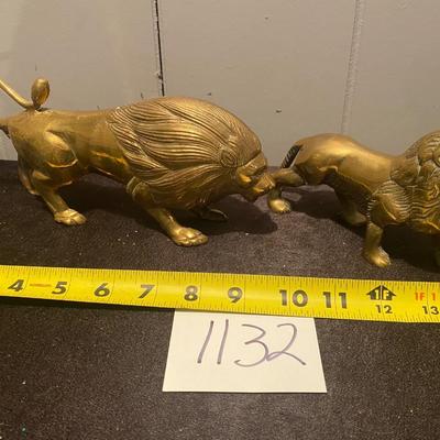 Vintage Brass Lions