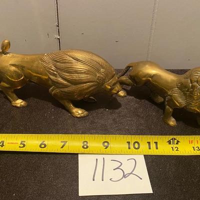 Vintage Brass Lions