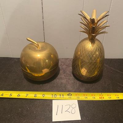 Vintage Brass Fruit Containers