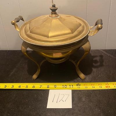 Vintage Brass Chaffing Dish