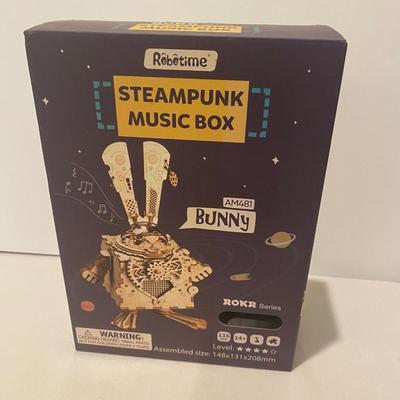 ROBOTIME STEAMPUNK MUSIC BOX BUNNY ROKR SERIES KIT