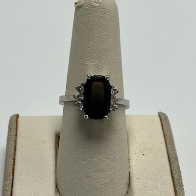 Silver Ring & Earrings with Tourmaline Colored Stones (B1-MG)