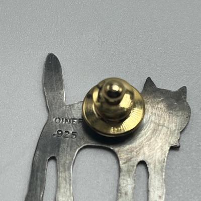 925 Cat Pin, Cat Earrings & More (B1-MG)