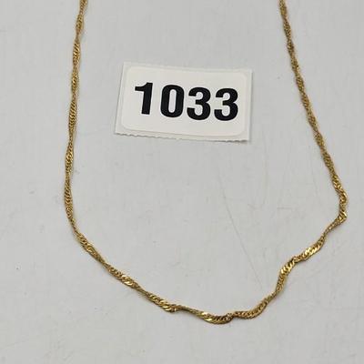 Gold Toned Necklace
