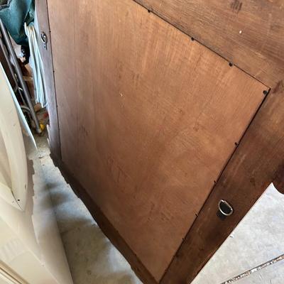 Large ornate wooden mirror