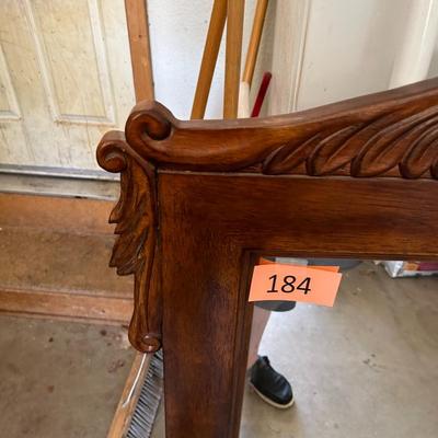 Large ornate wooden mirror