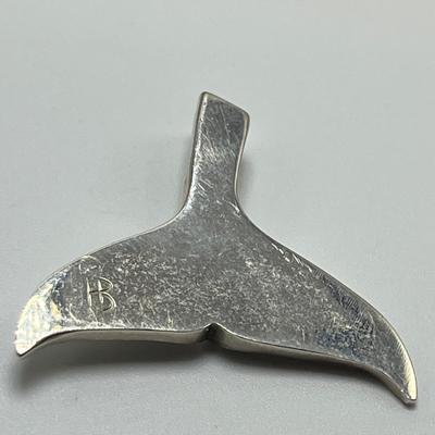 Michael Little Elk Silver & 14k Brooch, Whale Tail Pendant & More (B1-MG)
