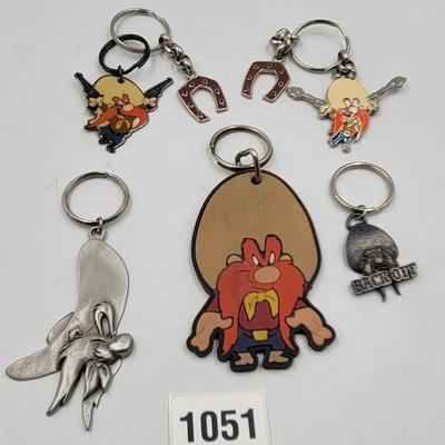 5 Pc Yosemite Sam Keychain Lot