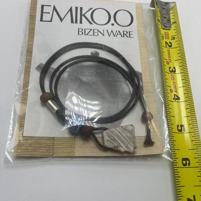 Emiko.O Bizen Ware Necklace & More Asian Items (B1-MG)
