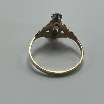 Blue Opal Pin, Opal Earrings & Opal Ring (B1-MG)