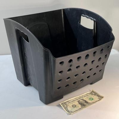 RUBBERMAID STURDY OPEN BIN with HANDLES