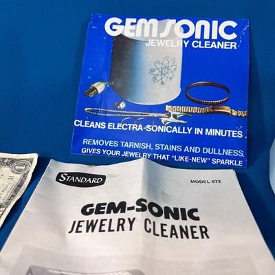 VINTAGE GEM-SONIC JEWELRY CLEANER