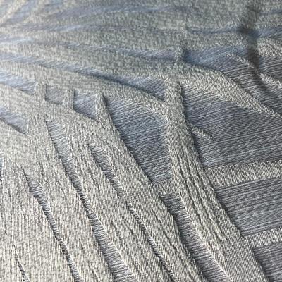 ELEGANT FABRIC SHOWER CURTAIN SUEDE-LIKE BORDER BROCADE