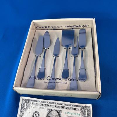 NEW IN PACKAGE 6-PIECE CHEESE TOOL SET BY CAMBRIDGE