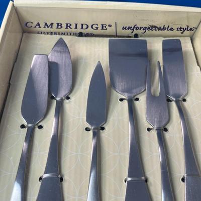 NEW IN PACKAGE 6-PIECE CHEESE TOOL SET BY CAMBRIDGE