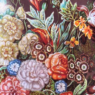 VINTAGE FLORAL TIN TRAY FROM ENGLAND