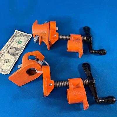 PONY BRAND 1â€ PIPE CLAMP PAIR MADE IN U.S.A.