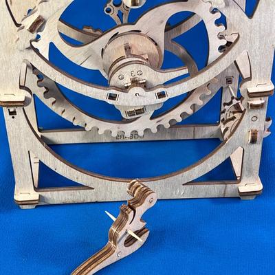 INTRICATE ALL WOOD CLOCK â€“ EVEN THE GEARS! MADE BY UGEARS