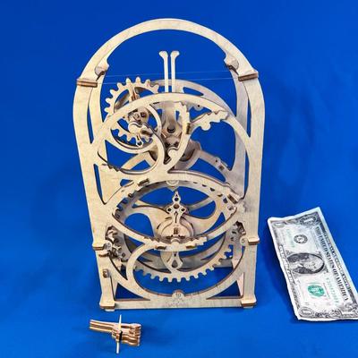 INTRICATE ALL WOOD CLOCK â€“ EVEN THE GEARS! MADE BY UGEARS