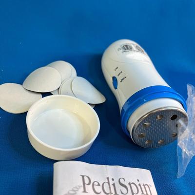 BATTERY OPERATED â€œPEDI-SPINâ€ FOOT FILING PEDICURE TOOL