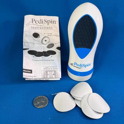 BATTERY OPERATED â€œPEDI-SPINâ€ FOOT FILING PEDICURE TOOL