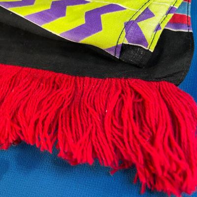 FESTIVE SOUTHWEST STYLE FRINGED TABLE RUNNER