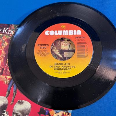 BAND AID â€œFEED THE WORLDâ€ 45 RECORD WITH ORIGINAL JACKET