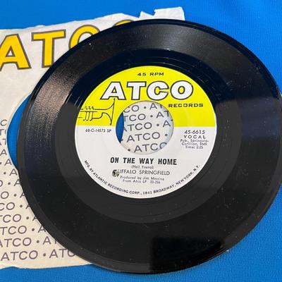 VINTAGE BUFFALO SPRINGFIELD 45 RECORD â€œON THE WAY HOMEâ€